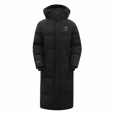 鸭鸭 简约通勤连帽时尚直筒时尚加厚纯色羽绒服 男女同款