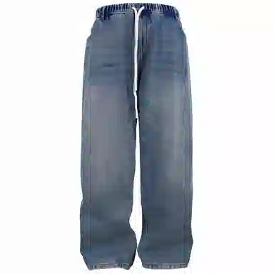 BJHG Retro Washed Wide-Leg Jeans