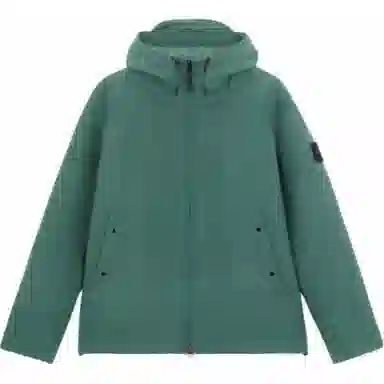 Stone Island Hooded Zip Jacket Green