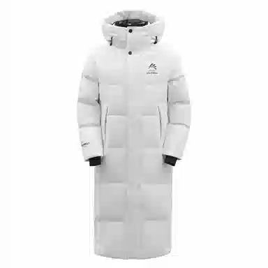 鸭鸭 简约通勤连帽时尚直筒时尚加厚纯色羽绒服 男女同款