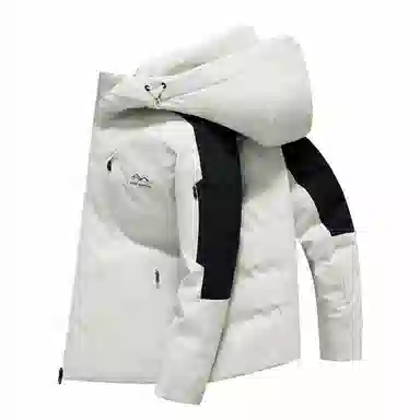 斯巴奴 纯色时尚连帽羽绒服 男款