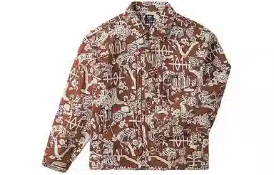 Lee Embroidered Loose Fit Jacket Brown