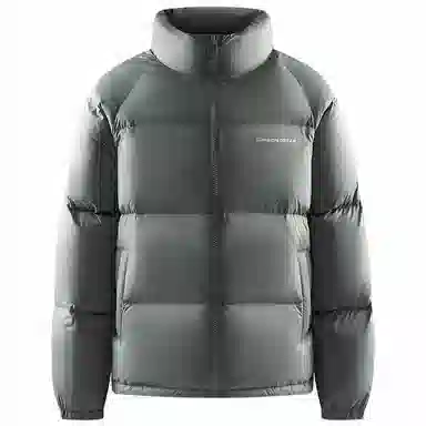 鸭鸭 户外极寒系列 纯色韩版休闲基础百搭短款立领运动面包羽绒服 男女同款