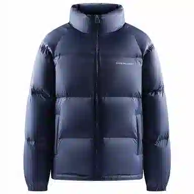 鸭鸭 户外极寒系列 纯色韩版休闲基础百搭短款立领运动面包羽绒服 男女同款