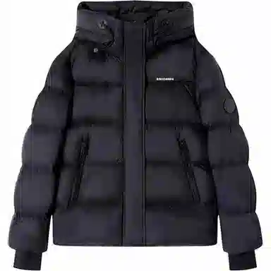 鸭鸭 时尚休闲百搭运动加厚宽松纯色连帽短款羽绒服 男女同款