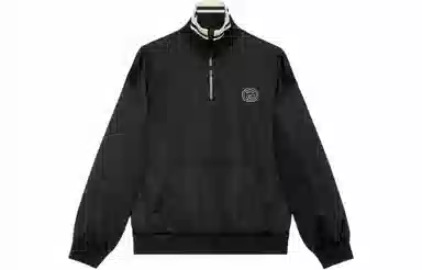 GUCCI Logo Embroidered Zip Jacket