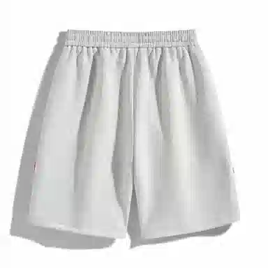 海尔斯 美式复古高街舒适时尚简约纯色拼接口袋宽松潮流百搭透气速干轻薄五分系带休闲短裤 男款