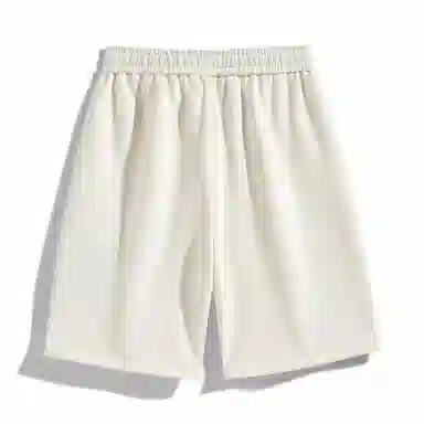 海尔斯 美式复古高街舒适时尚简约纯色拼接口袋宽松潮流百搭透气速干轻薄五分系带休闲短裤 男款