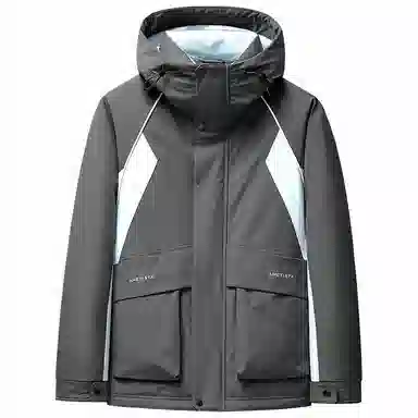 鸭鸭 拼色时尚韩版休闲短款羽绒服 通用