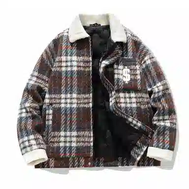 The Simpsons 90 Vintage Plaid Wool Jacket