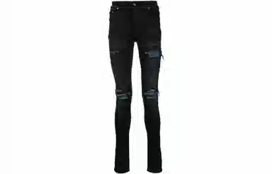 AMIRI FW22 Distressed Skinny Jeans Black