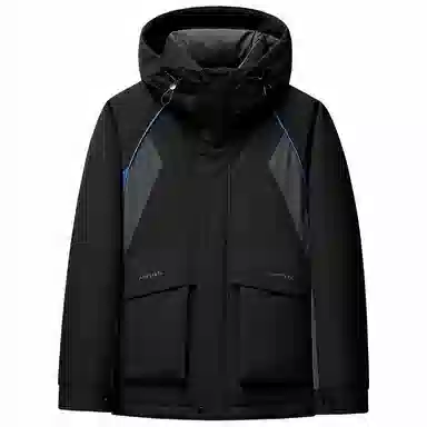 鸭鸭 拼色时尚韩版休闲短款羽绒服 通用