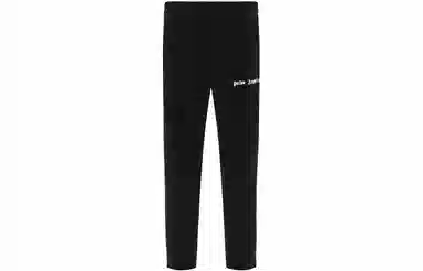 Palm Angels Logo Stripe Track Pants Black