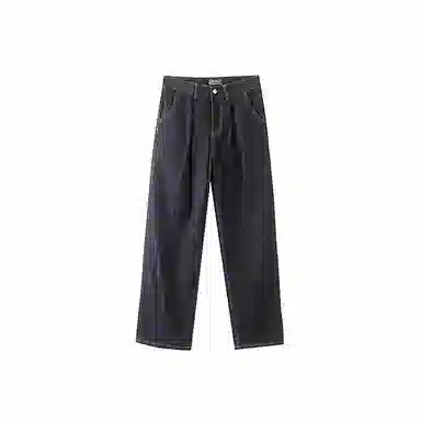 我是大卫 直筒宽松休闲牛仔裤 男女同款 黑色