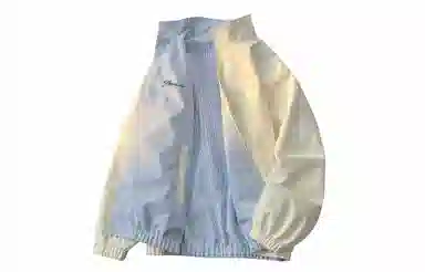 王者荣耀 基础款纯色条纹双面穿翻领飞行长袖高级感字母印花宽松教练夹克外套 男女同款