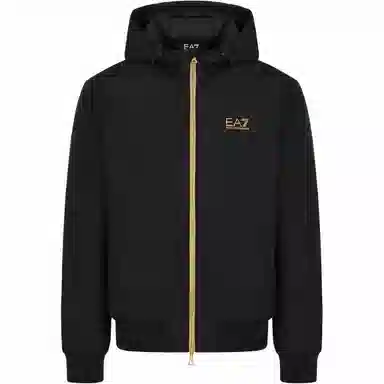 Emporio Armani EA7 Black Hoodie Jacket