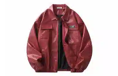 Bingfei Vintage PU Leather Jacket