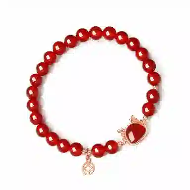 骊碧 香港轻奢新中式小众高级感心愿龙高档浪漫有意义 周年表白仪式感 玛瑙 手串 女款