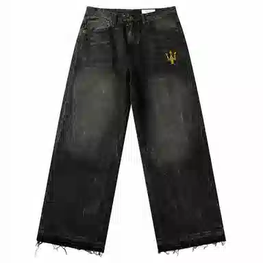 Maserati logoHbaggy jeans
