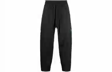 Y-3 Logo Tapered Sweatpants Black