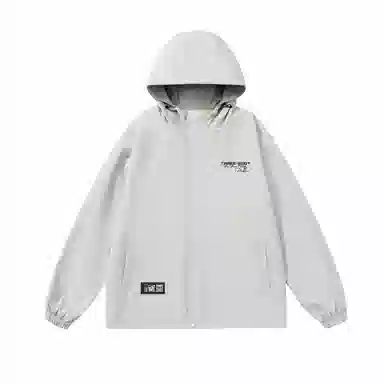 三体 游戏系列 简约基础款字母印花休闲美式复古高街潮牌户外工装机能风多巴胺宽松防风防寒百搭日系连帽长袖夹克外套 男女同款