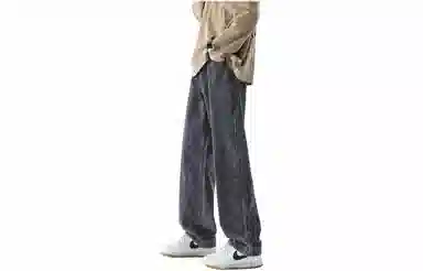 大卫贝肯 美式高街复古水洗基础款直筒长裤宽松垂坠感潮流百搭牛仔裤 男女同款