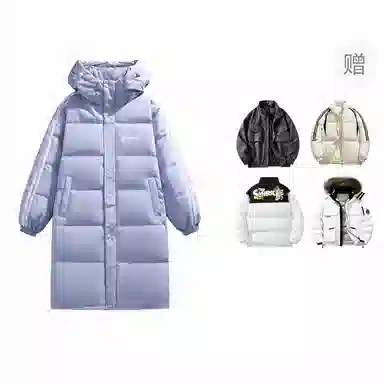 The Simpsons Logo Hooded Down Jacket