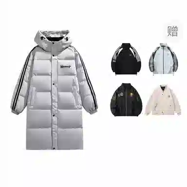 The Simpsons Logo Hooded Down Jacket