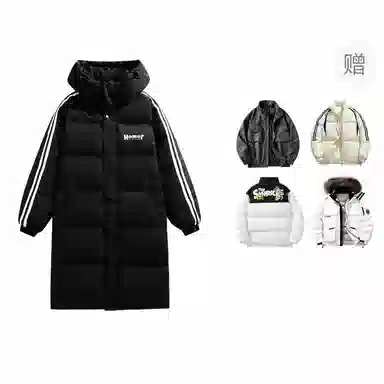 The Simpsons Logo Hooded Down Jacket