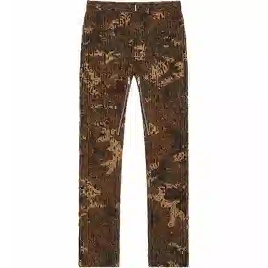 Givenchy Logo Print Jeans Brown
