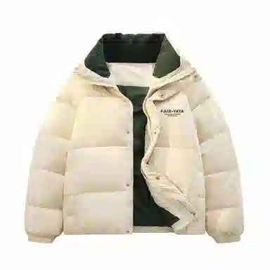 鸭鸭 经典暖冬系列 简约字母印花设计感青少年纯色基础款学生党好物户外通勤宽松休闲百搭防寒保暖羽绒服 男女同款