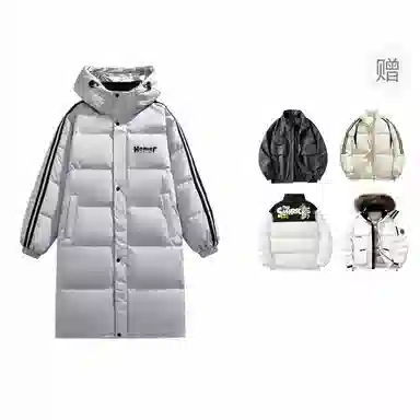 The Simpsons Logo Hooded Down Jacket