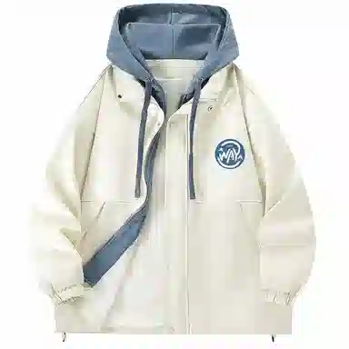 WANX Logo Patchwork Hoodie Jacket