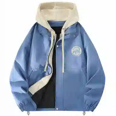 WANX Logo Patchwork Hoodie Jacket