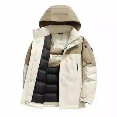 斯巴奴 加厚舒适拼接短款羽绒服 男款