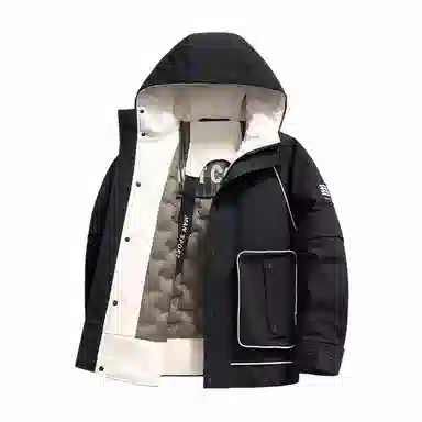 斯巴奴 工装风加厚保暖短款羽绒服 男款