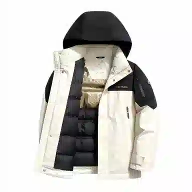 斯巴奴 加厚舒适拼接短款羽绒服 男款