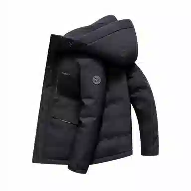 斯巴奴 加厚渐变白短款羽绒服 男款