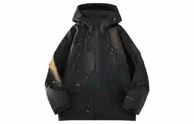 王者荣耀 韩信款美式复古简约基础款宽松双头拉链连帽登山闲百搭纯色工装飞行员教练长袖夹克外套 男女同款 浅粉