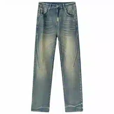 XINYINSU Vintage Washed Loose Straight Jeans