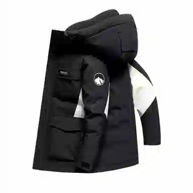 斯巴奴 加厚保暖工装纯色羽绒服 男女同款