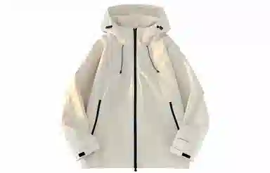 王者荣耀 韩信款美式复古简约基础款宽松双头拉链连帽登山闲百搭纯色工装飞行员教练长袖夹克外套 男女同款 浅粉