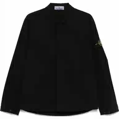 Stone Island SS25 Black Shirt Jacket