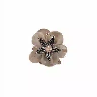 水中玉 网纱花朵抓夹扎马尾发卡后脑勺发饰丸子头鲨鱼夹子头饰 亚克力 发夹 女款