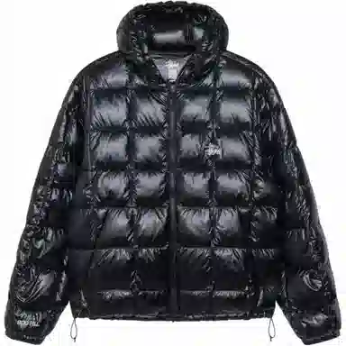 Stussy FW24 MIDWEIGHT HOODED PUFFER logo