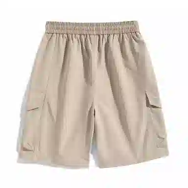 海尔斯 美式高街舒适时尚简约纯色速干宽松潮流百搭系带薄款休闲短裤 男款