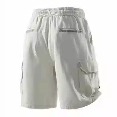 敦煌博物馆 美式复古纯棉重工做旧水洗大码多口袋机能风宽松透气工装休闲短裤 男女同款