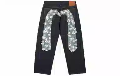 PALACE x EVISU SS24 Loose Dice Print Jeans Black