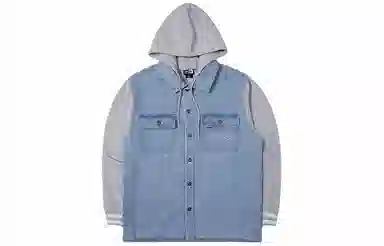 New Era Denim Blue Hoodie Jacket