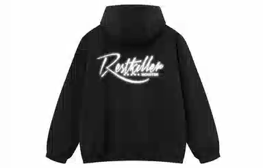 BTK Reflective Letter Print Hoodie Jacket